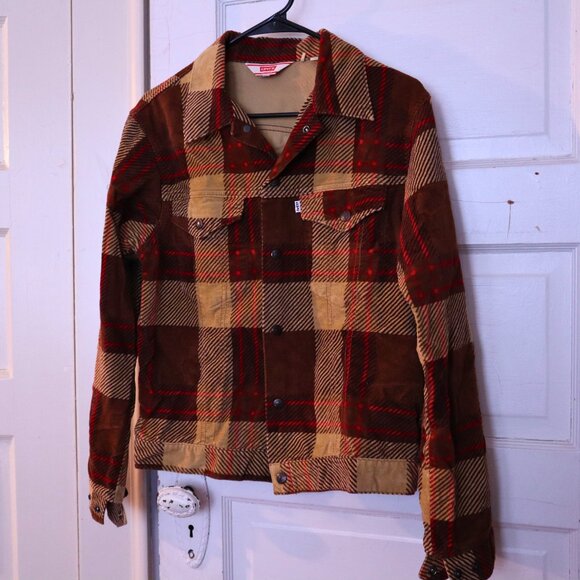 Levi's LVC Corduroy Flannel Trucker Jacket - Picture 1 of 7